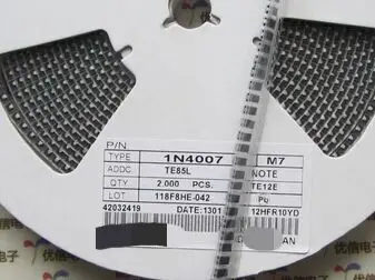 2000 قطعة/الوحدة 1N4007 سمد الثنائيات مصلحة الارصاد الجوية IN4007 1000 فولت 1A M7 SMA DO-214AC SMD 100% جديد الأصلي شحن مجاني