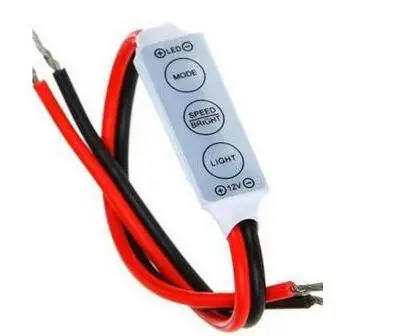 

12V Mini 3 Keys Single Color LED Controller Brightness Dimmer for led 3528 5050 strip light Single Color