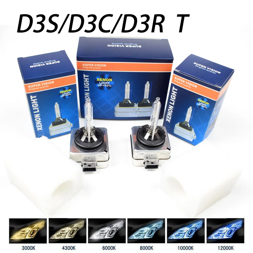 Xenon D3S 6000K 3000K 4300K 8000K 10000K D3C D3R Hid Kit Bulb Headlight 12V 35W With Durable Iron Base Dyoung 2Pcs