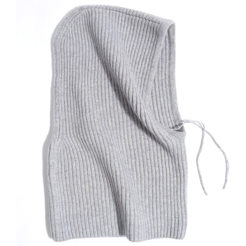 Solid Love brand scarf Collar Head Thickening Set In Autumn and Winter and Warm Pure Wool Knitted Ring Scarf Hat Dual-purpose