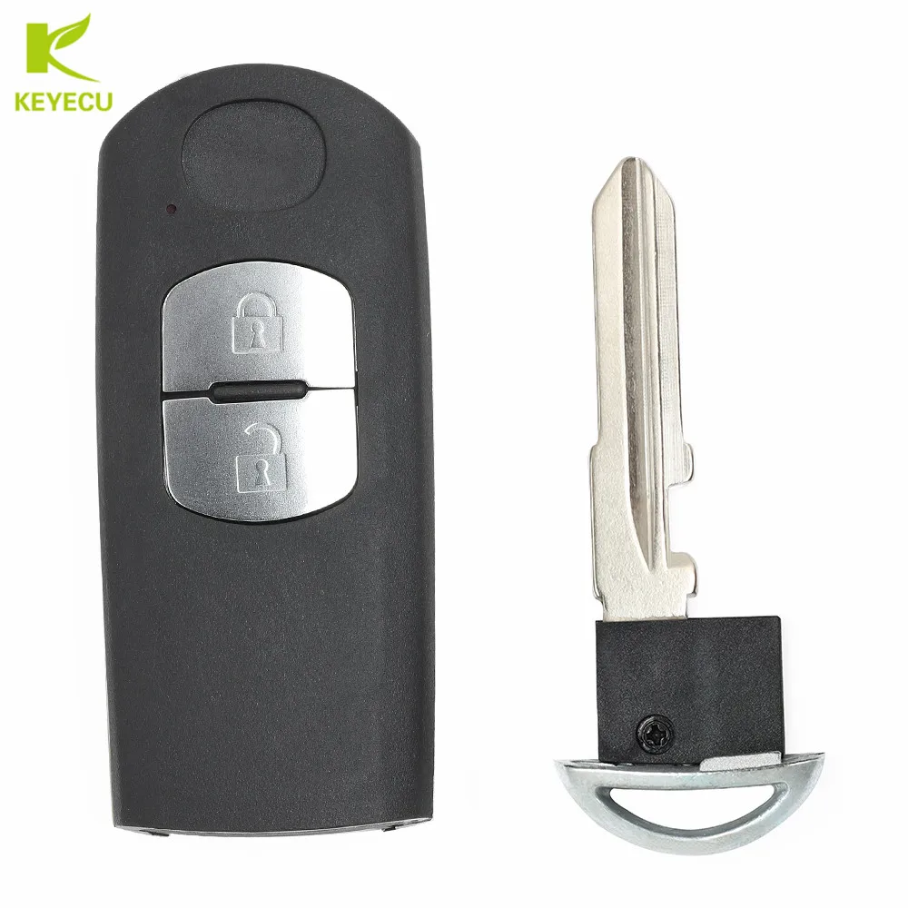 KEYECU Replacement Smart Remote Key Fob 2Button 433MHz ID49 for Mazda CX-3 CX-5 2 3 Hatch 6 Wagon 2012 2013 2014 2015 SKE13E-01