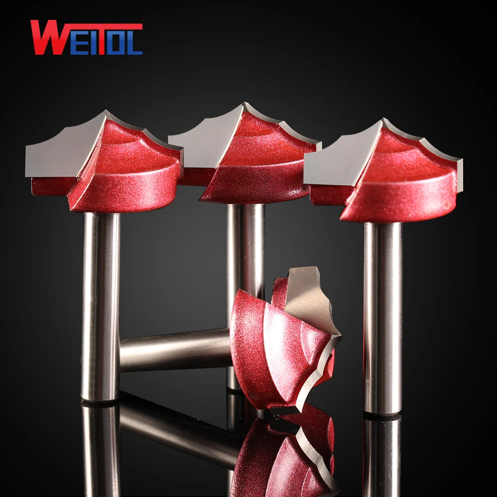 Weitol 6mm shaper bottom two flutes wood router bit CNC machine tools milling cutter