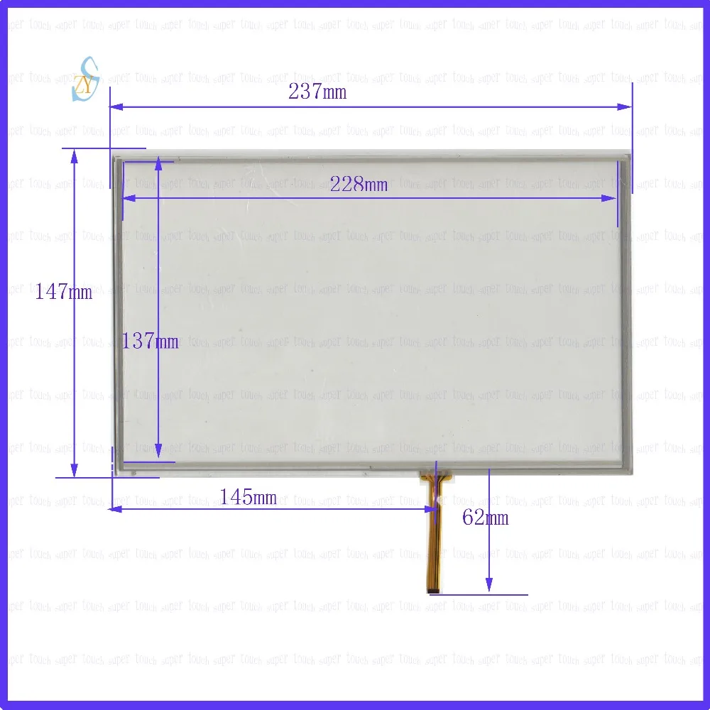 

ZhiYuSun 237*147 10,4 дюйма 4 резистивные сенсорные экраны 237 мм * 147 мм экран Бесплатная доставка Толщина стекла 2 мм