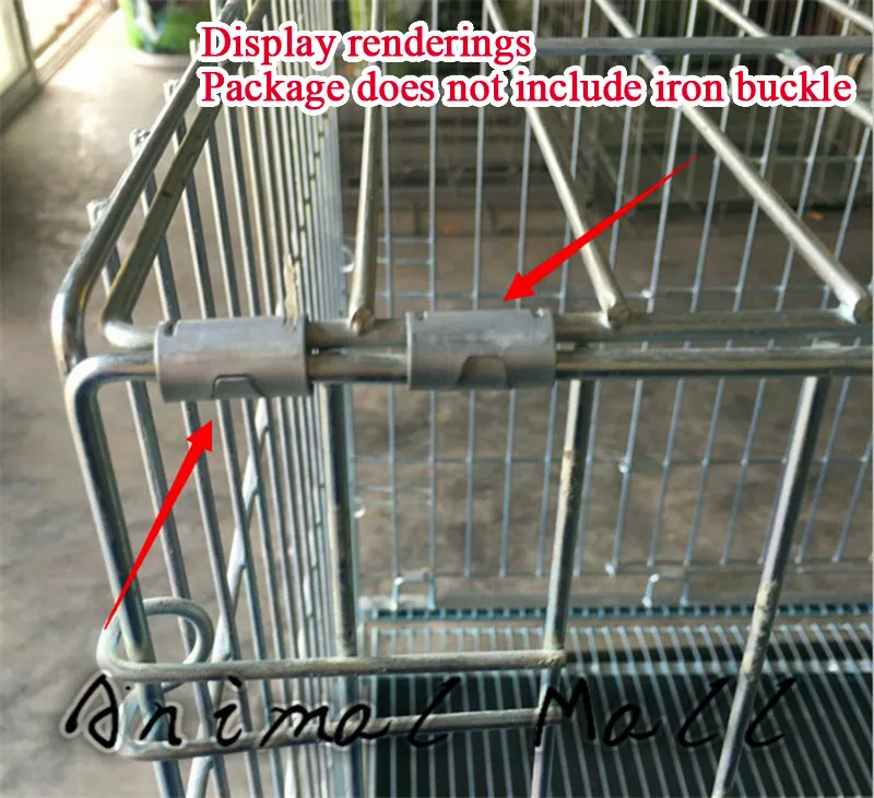 200 Pcs Pigeon Chicken Coop Rabbit Cage Buckle Iron Buckle Pet Birdcage Animal Cages Install Cage Tool