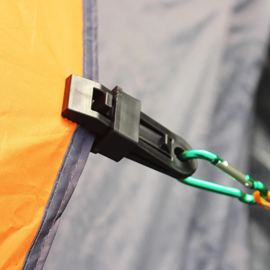 Hot Selling EDC Tool Camping Tents Clips Buckle Tent Windproof Fixed Clip Sky Curtain Pull Point Hook Outdoor Survival FW132