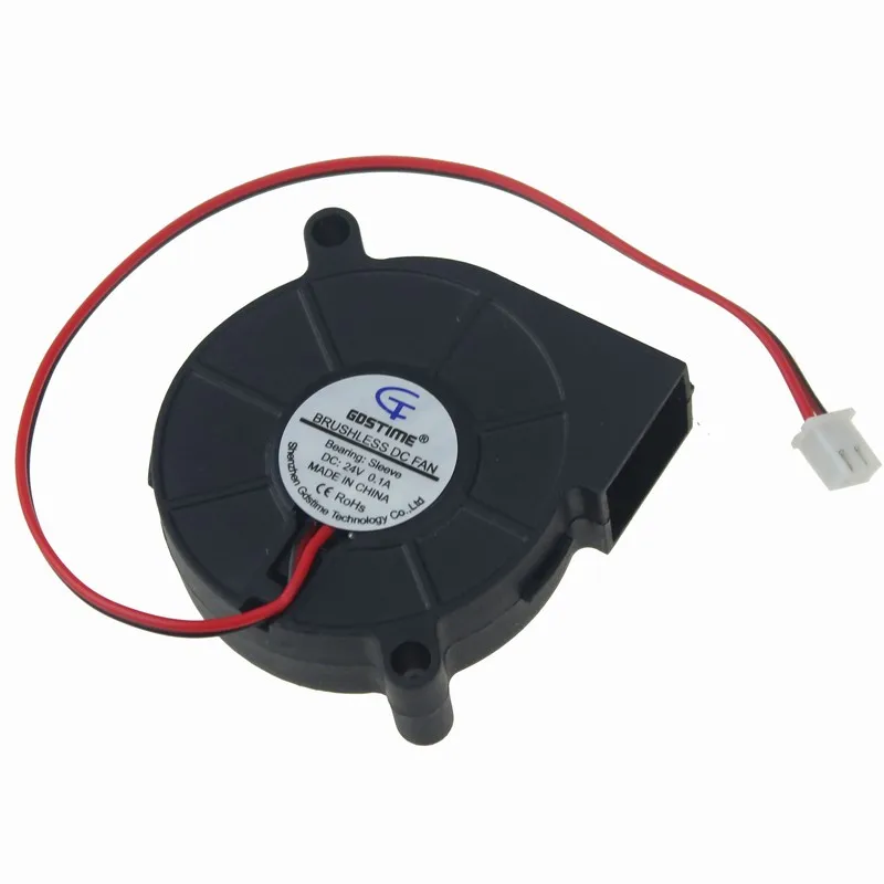 2 قطعة Gdstime 24 فولت 50 مللي متر x 15 مللي متر منفاخ مروحة تيار مستمر فرش العادم برودة برودة 5015