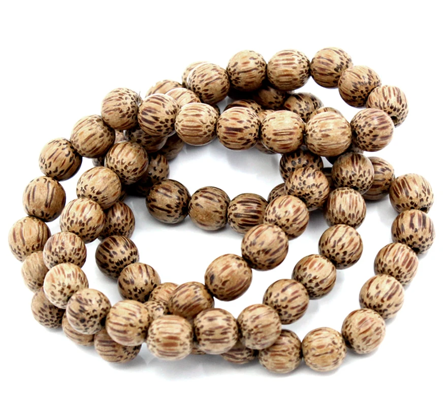 DoreenBeads Wood Spacer Beads Coco Light Coffee 10mm Dia,72cm long,Hole:Approx 2.4mm,1 Strand(approx 80PCs) (B22846), yiwu