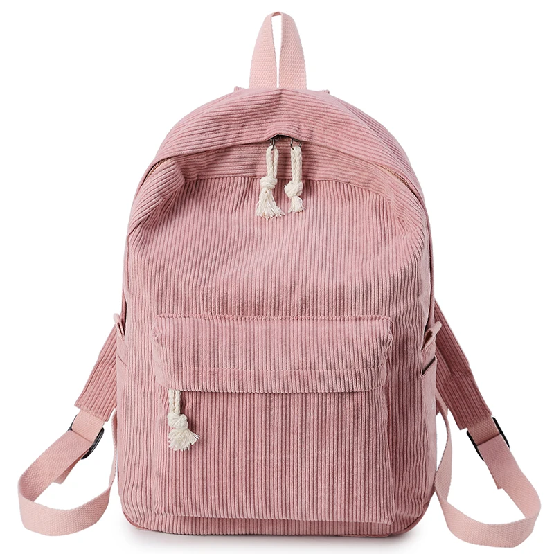 Women\'s Backpack Schoolbag Women School Backpack Bags Corduroy Backpack Teenage Backpacks For Girls Feminine Shoulder Bag 133