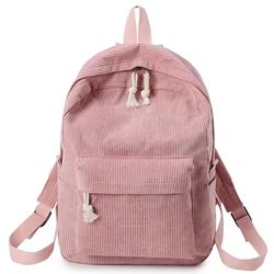 Women's Backpack Schoolbag Women School Backpack Bags Corduroy Backpack Teenage Backpacks For Girls Feminine Shoulder Bag 133