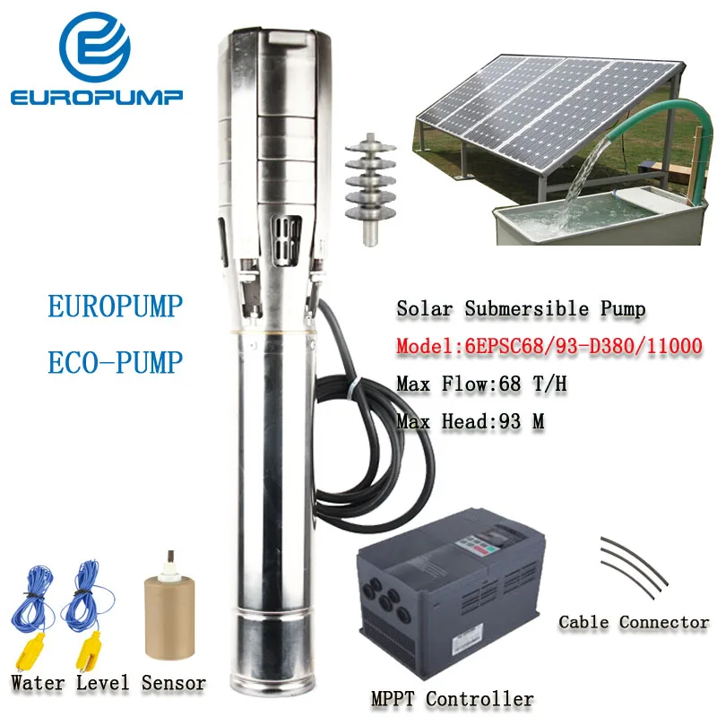 EUROPUMP Solar Pump 6Inch 15HP outlet 4