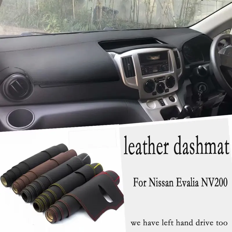 

For Nissan Evalia NV200 2010 2011 2012 2013 2018 Leather Dashmat Dashboard Cover Car Pad Dash Mat SunShade Carpet Custom RHD