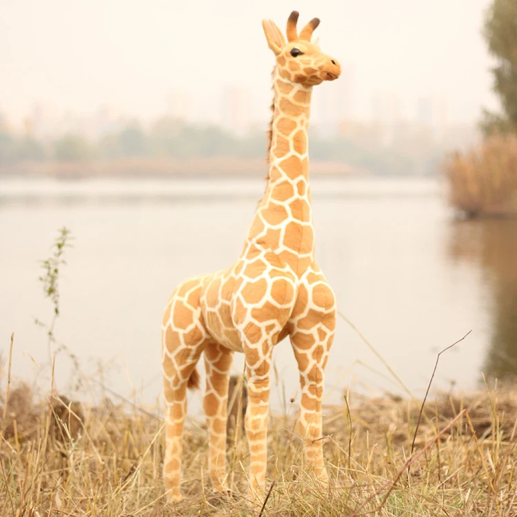 simulation giraffe doll large 120cm plush toy,home decoration toy birthday gift h2908