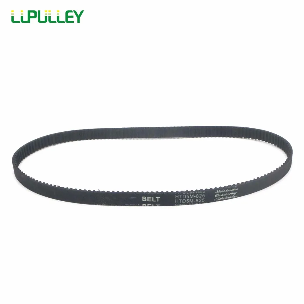 LUPULLEY 1PC HTD5M 15/20/25mm Width Timing Belt 830/835/840/845/850/860/865/870/880/890/895mm Pitch Length 5mm Pitch Pulley Belt