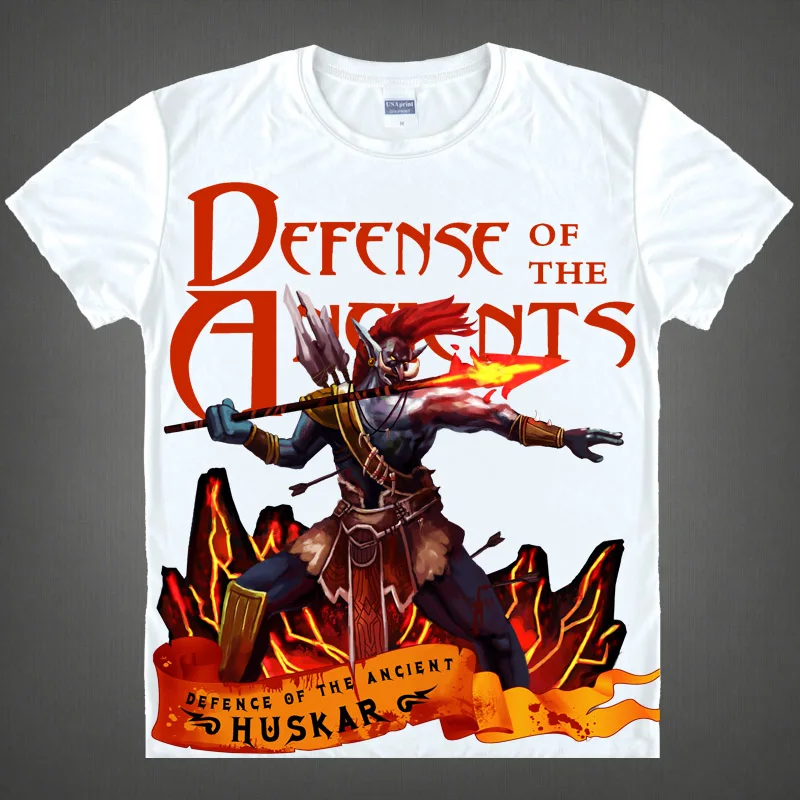 Coolprint Anime Shirt DOTA2 DOTA 2 T-Shirts Multi-style Short Sleeve Shadow Fiend Storm Spirit Cosplay Motivs Hentai Shirts