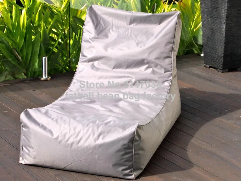 

Light grey bean bag garden chair, outdoor patio hammock seat, living room beanbag sofa seats