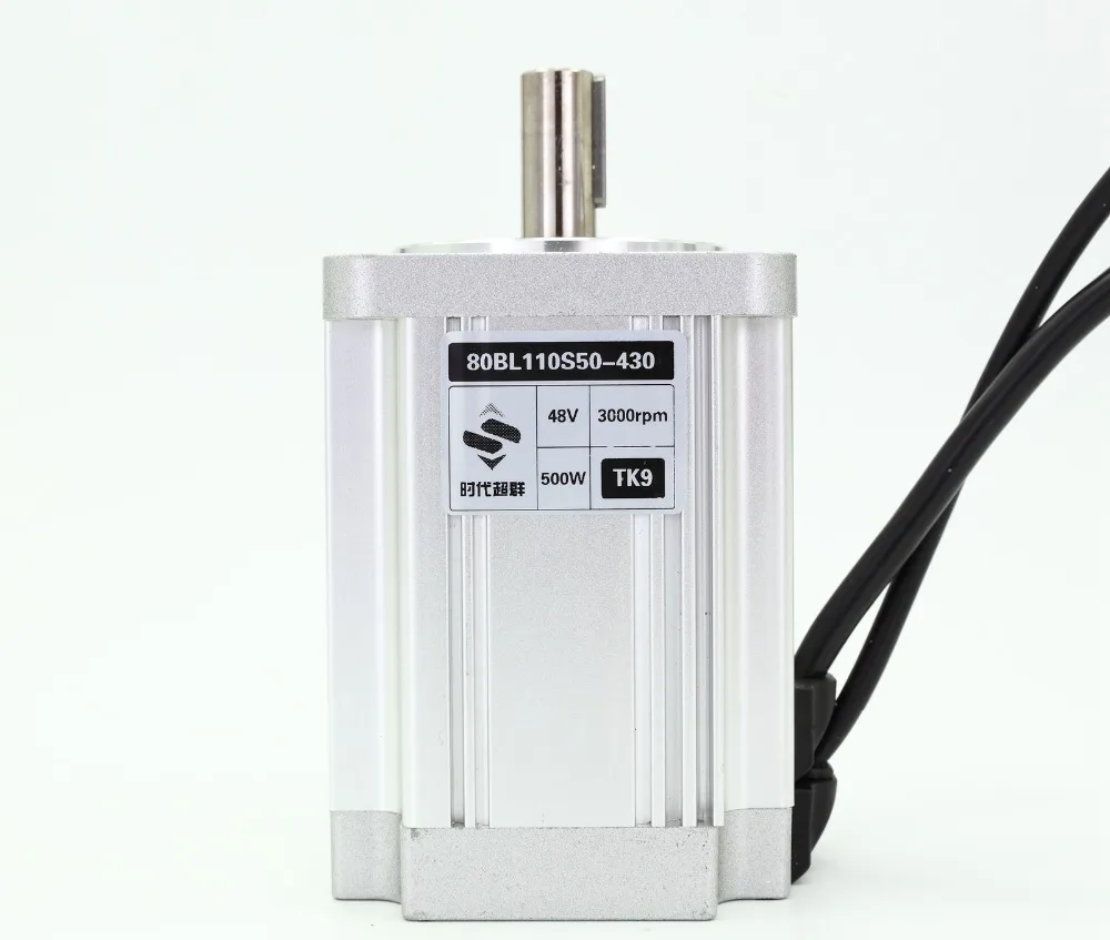Imagem -02 - Bldc Brushless dc Motor Flange Quadrada Comprimento do Corpo 110 mm 48v 500w 3000rpm