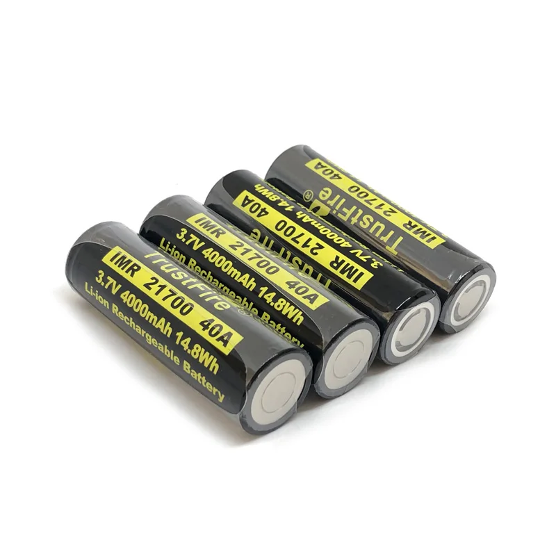 

8pcs/lot TrustFire 21700 3.7V 40A 4000mAh 14.8W Rechargeable Lithium Battery Cell with Protected PCB For Toys/Electrical Tools