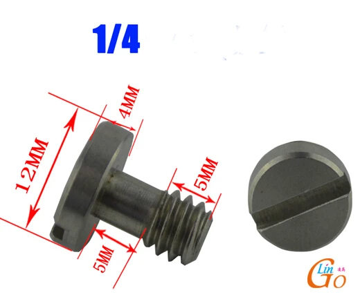 LL1505 ขายส่ง 1/4 "สกรูสำหรับกล้อง DSLR ขาตั้งกล้อง Quick Plate Silver