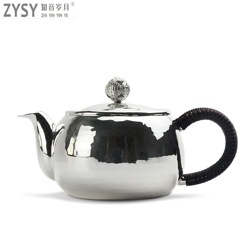 

High grade 999Silver made Tea Kettle Kung Fu Tea gift for family and friends kitchen office tea set