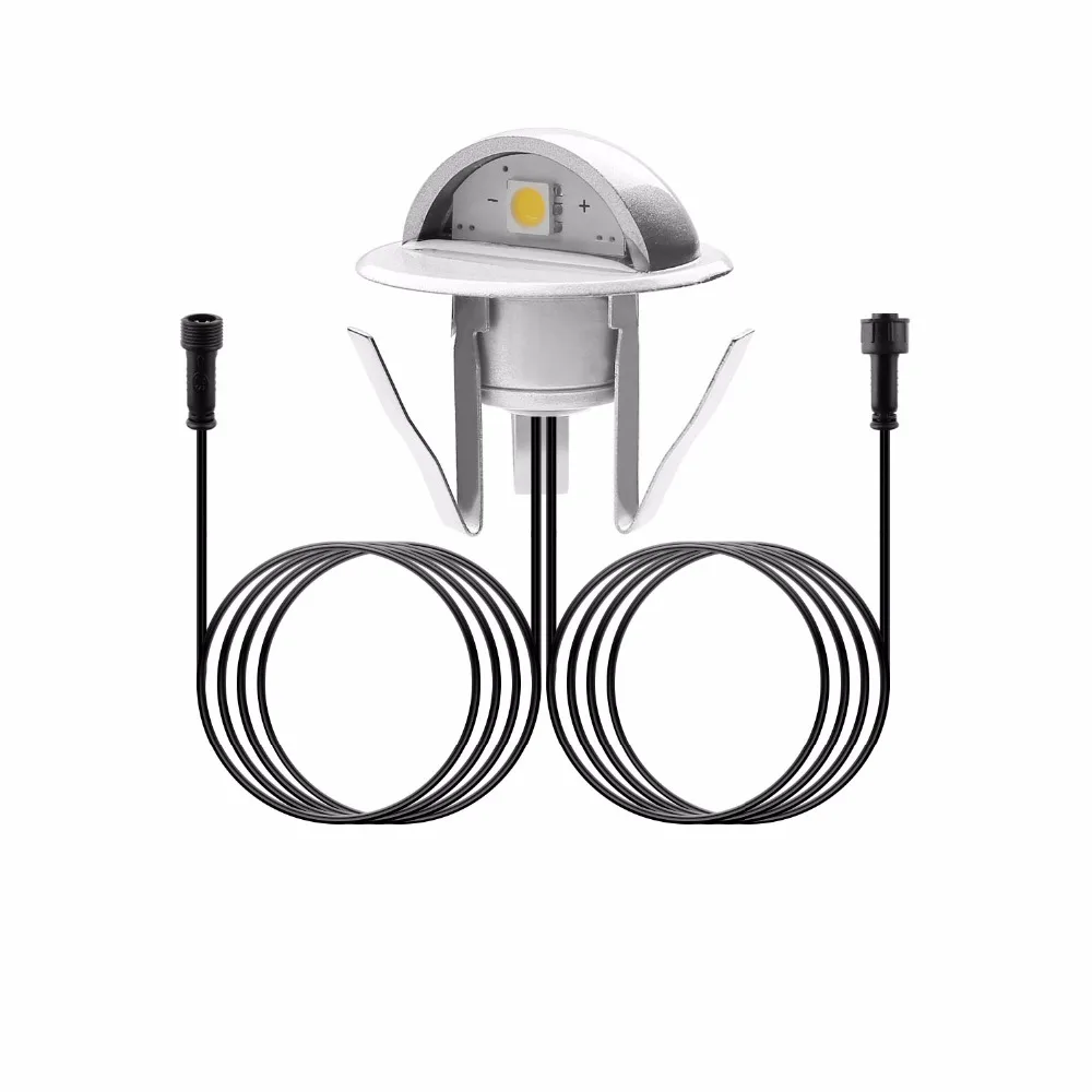 Halve Maan SMD5050 Led Stair Lights Low Voltage Outdoor Verzonken Landschap Pathway Yard Tuin Stap Vloer Lampen Waterdicht