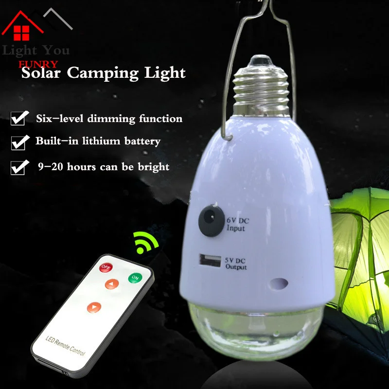 

Split solar lighting Indoor LED lighting bulb Solar camping hanging lamp Night market stall lamp