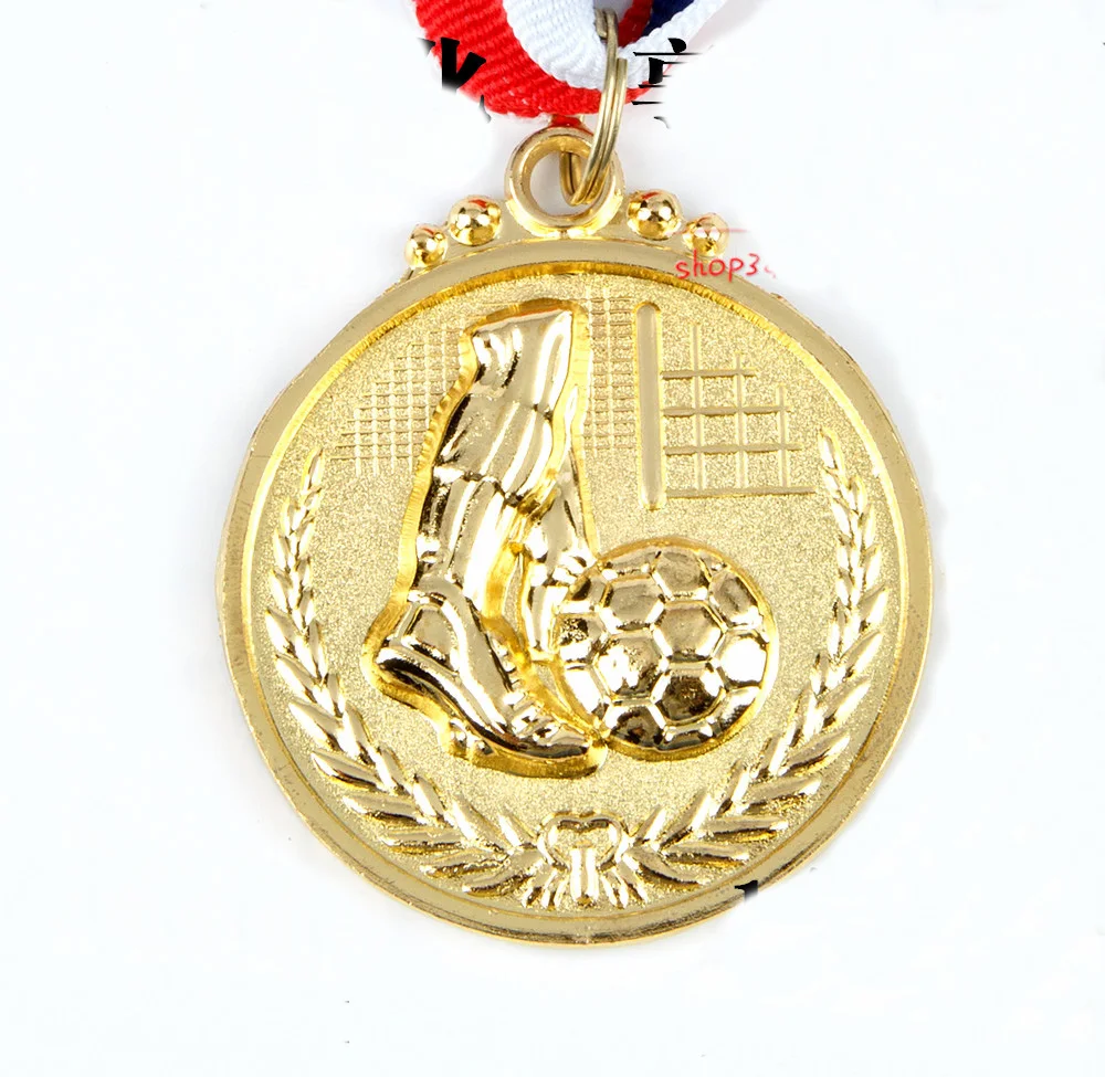 new style  sports competitions medal  soccerl  sports medal sports gold silver bronze medal soccer movement