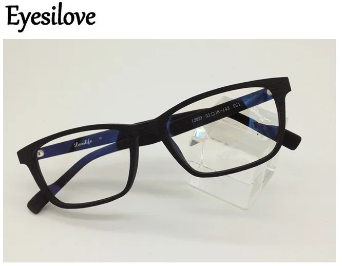 Acetate full-rim optical glasses frames wooden-like eyeglasses frames for men women prescription myopia high quality