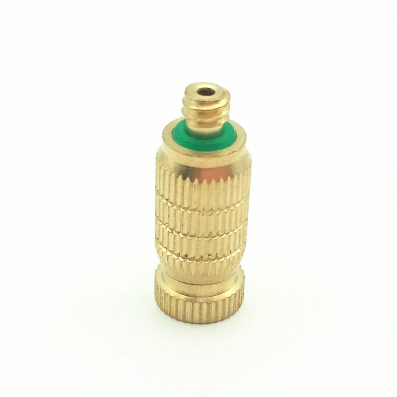 S174 Brass material nickle plating high pressure mist nozzle fine fog for patio misting system 0.1mm-0.6mm 20pcs/pack