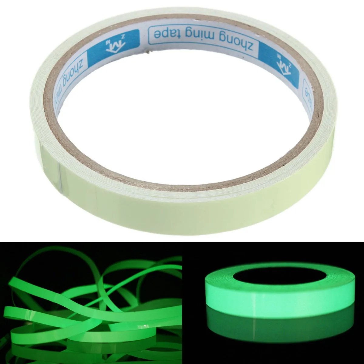 3M 10/15/20mm Green Luminous Tape Glow In The Dark Self-adhesive Warning Security