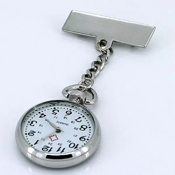 10pcs/Lot Mixed Style Bulk Silver Fob Nurse Watch and Silver Key Ring Pendant Watch Simple Watches E7/E8