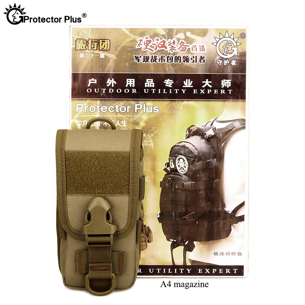 PROTECTOR PLUS  Tactical Tool Sub-package Wear Belt Waist Bag 5.8-Inch Full-Cover Mobile Phone Case Outdoor Small  Crossbody Bag