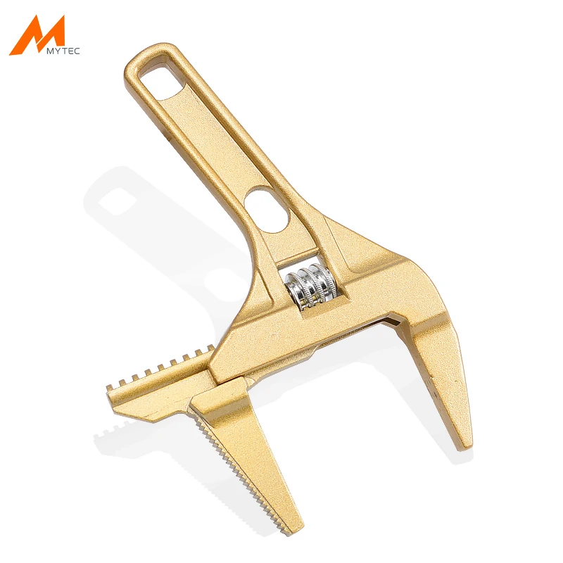 

Golden Adjustable Spanner Multi-functional Aluminium Universal Home Repair Wrench High Quality