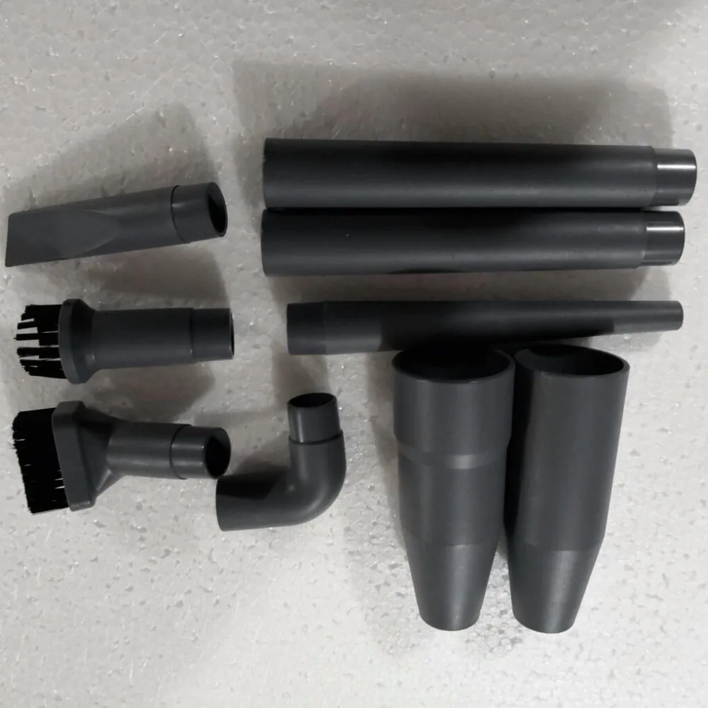 Vacuum Cleaner Parts 9 pieces small plastic nozzle set with brushes 32mm/35mm for computer cleaning or corner cleaning