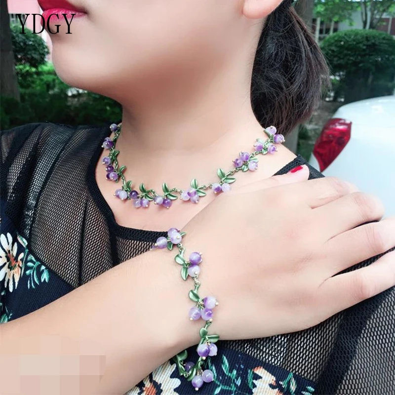 YDGYWholesale Price Blueberry Bluestone Multicolored Bracelet Women\'s Fashion Jewelry