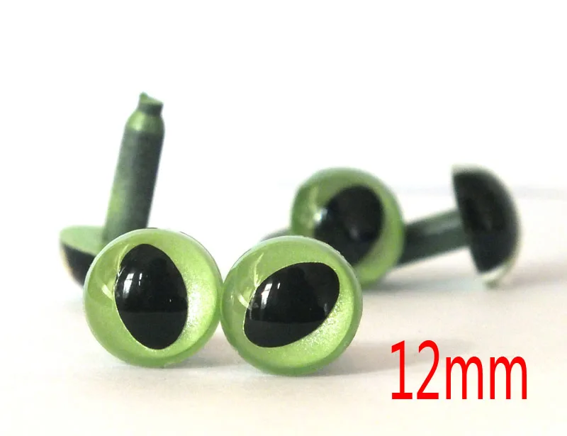 30 pairs 12mm green Animal Eyes Safety Eyes CAT Eyes for Amigurumi