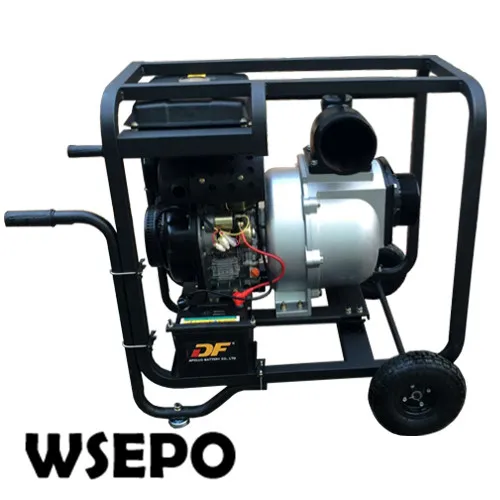 Factory Direct Supply! 192F 13HP Diesel Engine Powered 6 Inch Inlet& Outlet Aluminum Drainage Water Pump with Electric Start