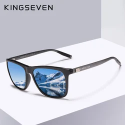 KINGSEVEN 2022 Brand new Unisex Retro Aluminum+TR90 Sunglasses Polarized Lens Eyewear Accessories Sun Glasses For Men/Women