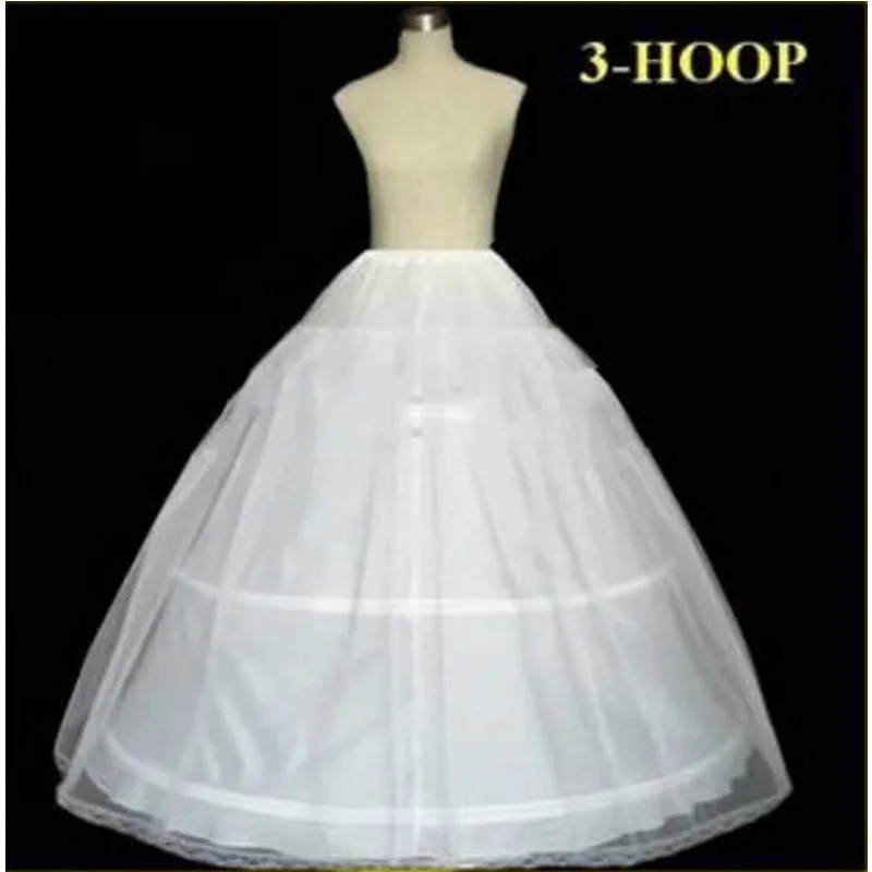 Em estoque venda quente 3 hoop bola vestido osso completo crinoline petticoats para vestido de casamento saia acessórios deslizamento