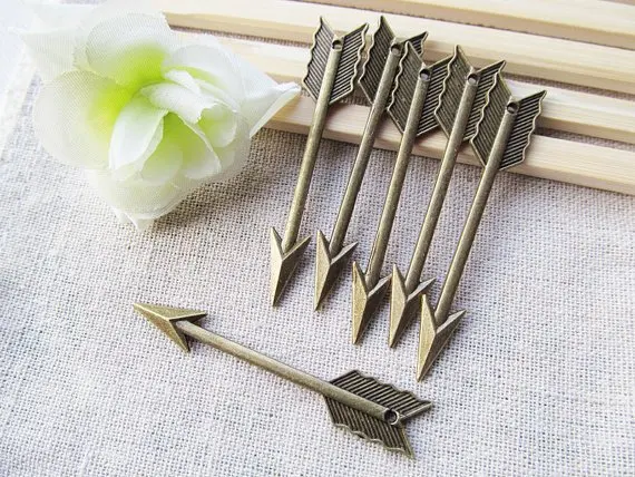 20pcs Antique Silver tone/Antique Bronze Arrow Connector Pendant Charm/Finding,Bracelet Charm,Necklace Pendant