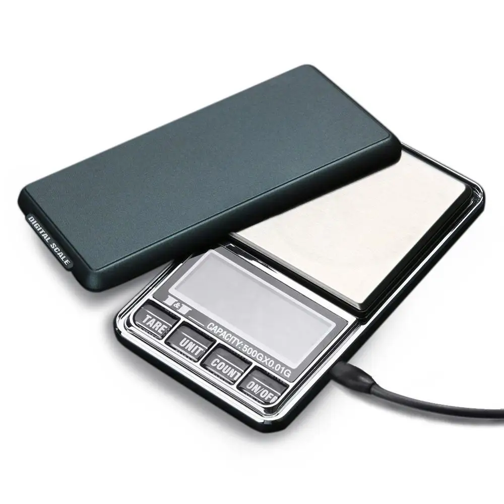 Mini Pocket Gram Digital Jewelry Scales 500g/300g/200g 0.01g Electronic Weighting Accurate Weight Balance Gold Scale