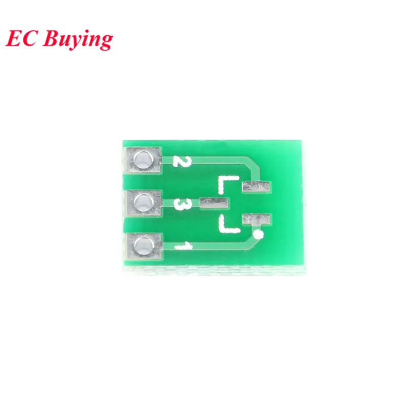 2Pcs-100Pcs SOT23 SOT23-3 Turn SIP3 Double-Side SMD Turn To DIP SIP3 Adapter Converter Plate SOT SIP IC Socket PCB Board Diy kit