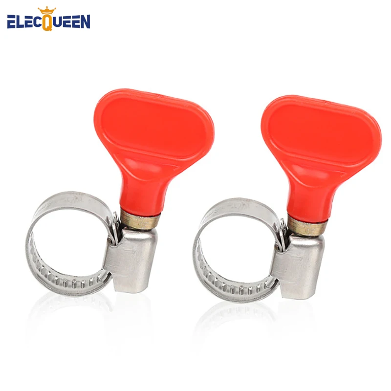 

2pcs/lot OD 8-12mm Wide 9 mm Stainless Steel Butterfly Hose Clips Pipe Clamps Fit for tubing home brewery