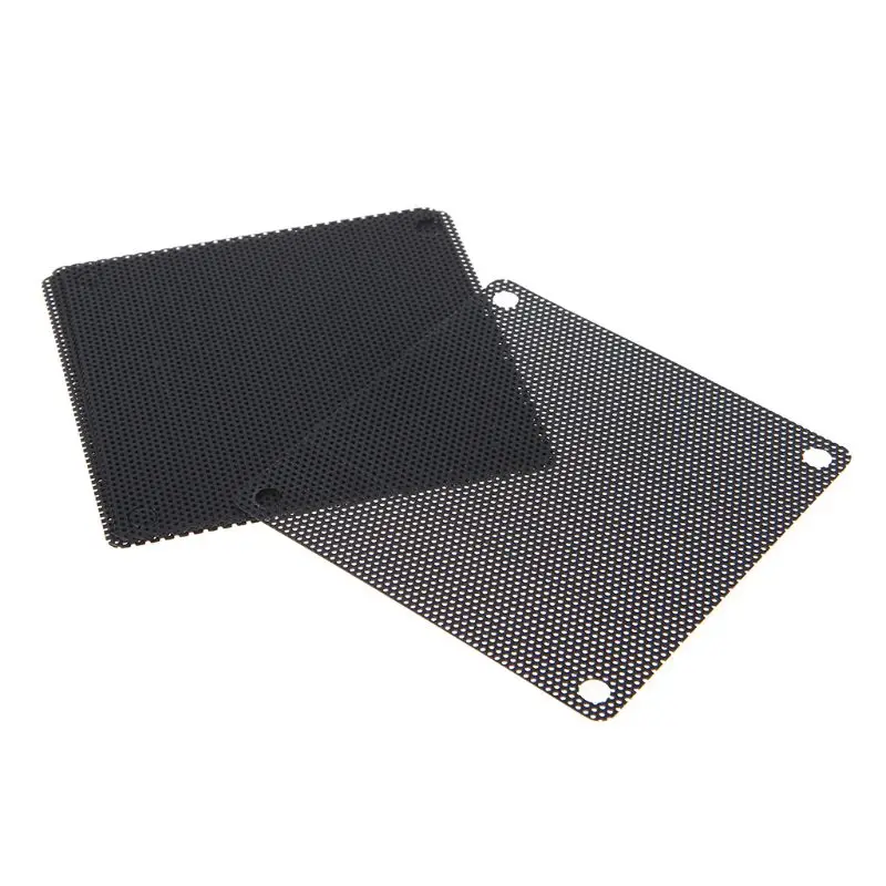 5PCS PVC Fan Dust Filter PC Dustproof Case Cuttable Computer 70mm Mesh Black