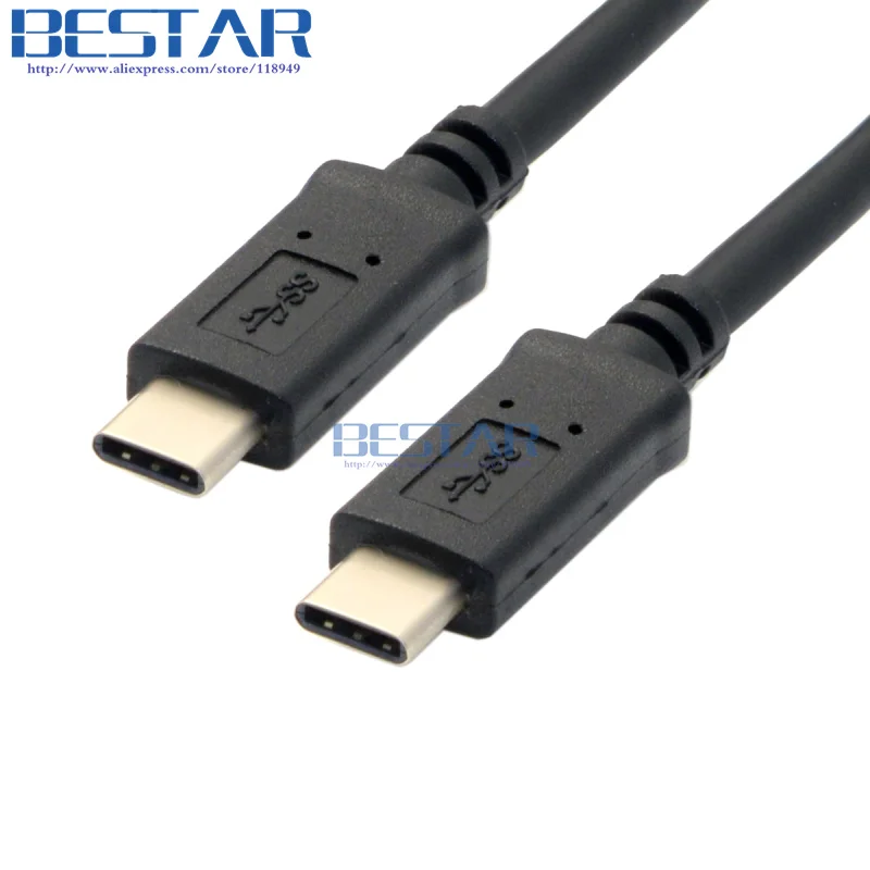 Reversible USB 3.1 Type-C Cable 10Gbps Male to Male 30cm/1m/2m/3m Data Charge Audio Sync for Laptop/Tablet