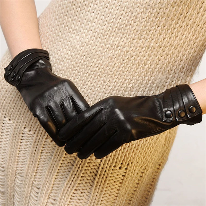 high-quality-genuine-leather-gloves-brand-women-sheepskin-gloves-fashion-trend-winter-plus-velvet-finger-driving-glove-l003nc