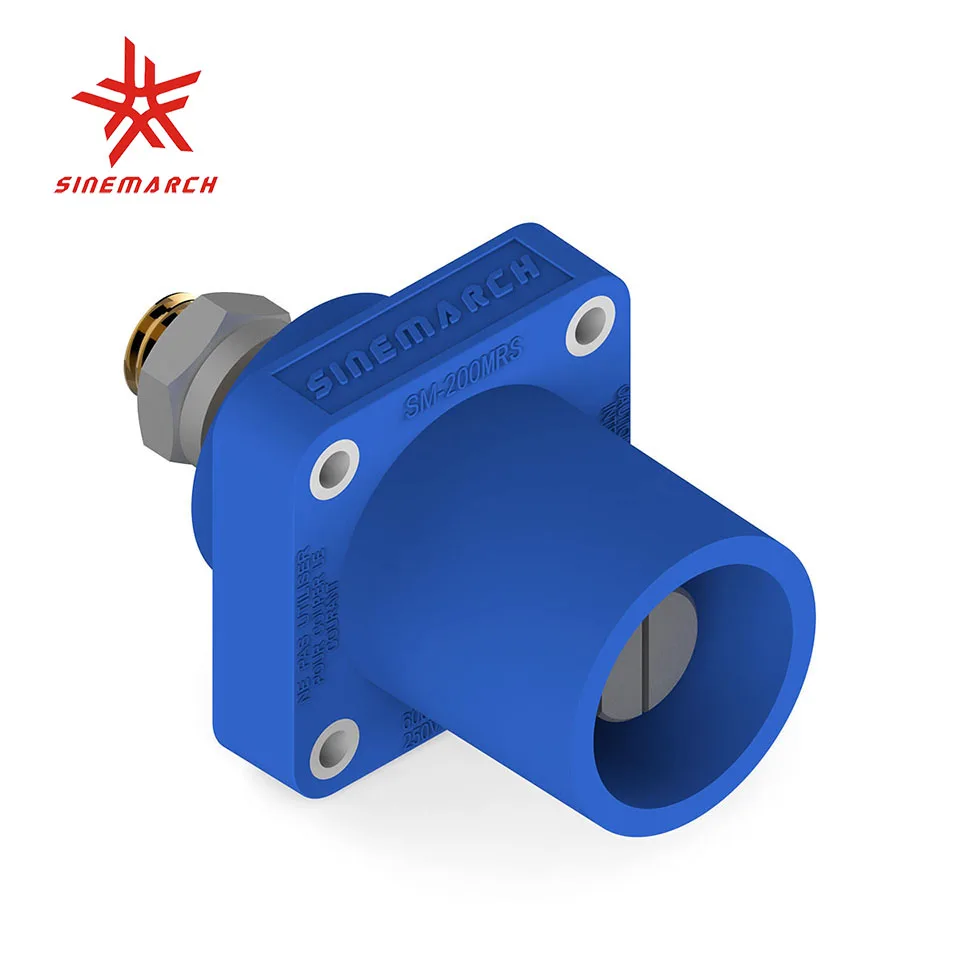 R-LOK 200A Male Socket Chinese Standard Single Pole Power Connector Compatible with Cam Lock Bolt Type