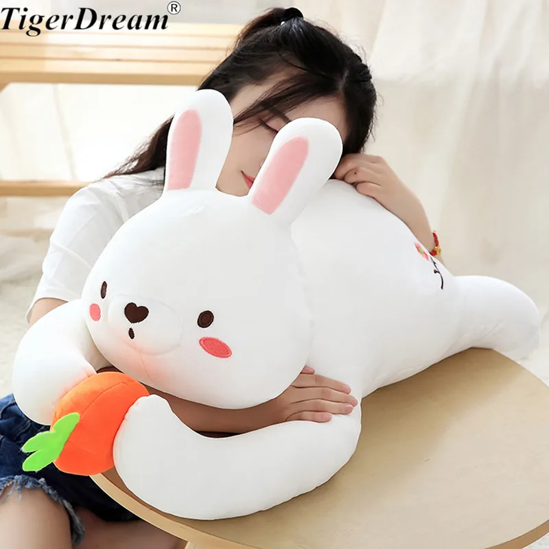 One Piece Rabbit&Monkey Plush Toy Cute Stuffed Bunny Doll Soft Rabbit Toys Animal PP Cotton Stuffed Cushions Sleeping Pillows