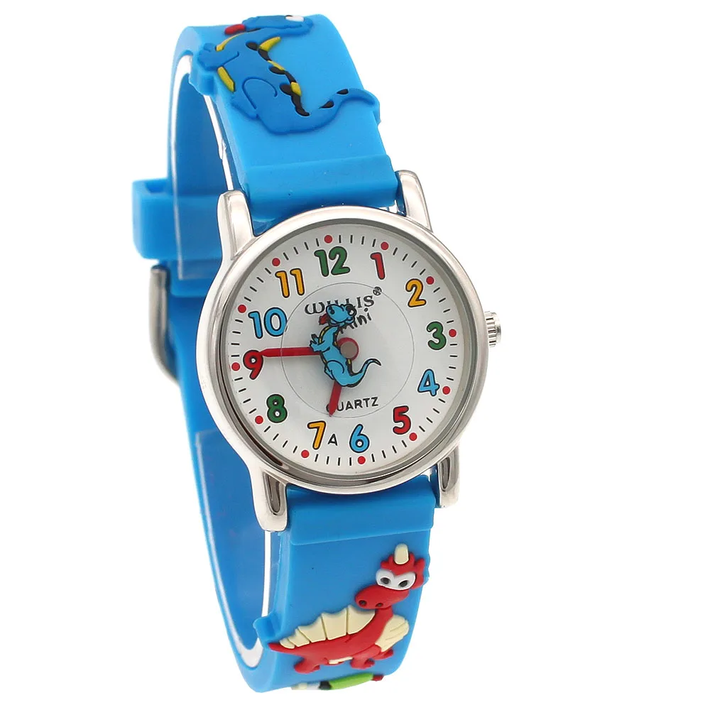 High Quality Brand Cute Football Cartoon children watch girls Rubber kids watches boys Silicone Quartz Wristwatches A30