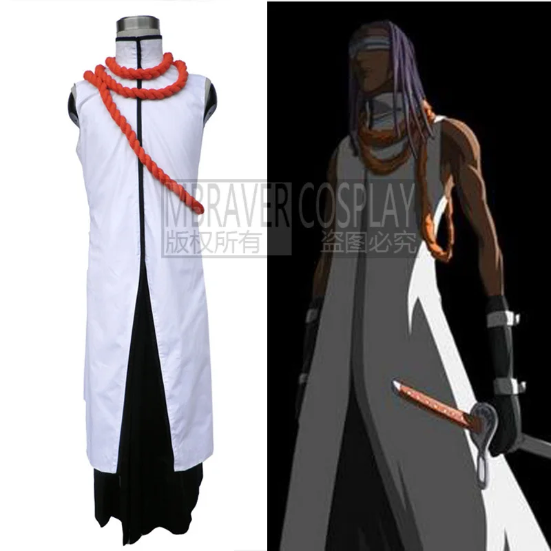 

Kaname Tousen Arrancar Christmas Party Halloween Uniform Outfit Cosplay Costume Customize Any Size