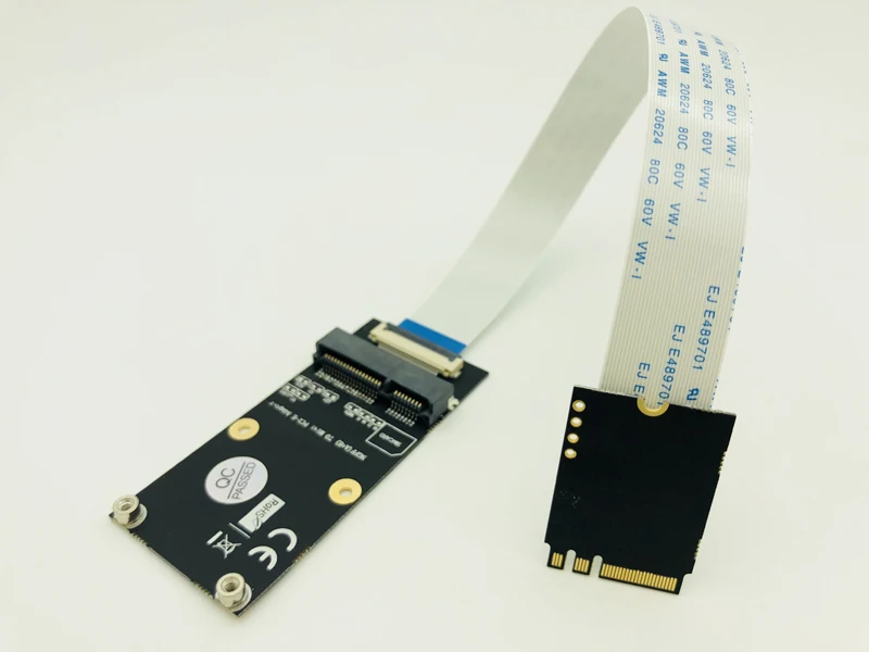 Adapter A + E NGFFto Mini PCI-E klucz NGFF A-E na Mini pci express WiFi M.2 Adapter WiFi na pół i pełny wymiar karta sieciowa